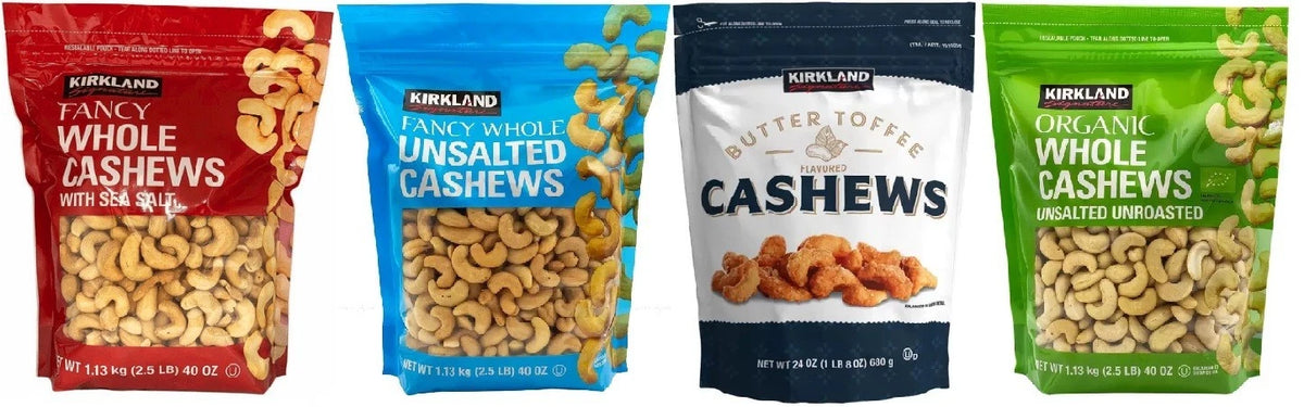 Kirkland Signature Salted / Organic / Butter Toffee/ Unsalted & Roasted Cashew