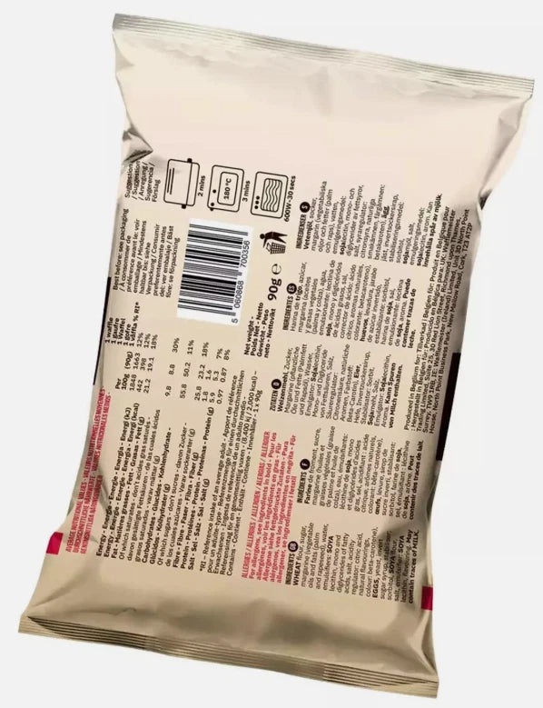 Wafflemeister Belgian Sugar Pearls Waffles Snack Packets 28x90g - Pack of 2.52kg