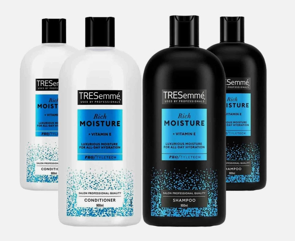 TRESemmé Hair Shampoo & Conditioner Moisture Rich Pack Set of 4 x 900ml
