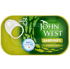 John West Sardines Fillet in Olive Oil 120g x 12, High in Vitamin D and Omega 3