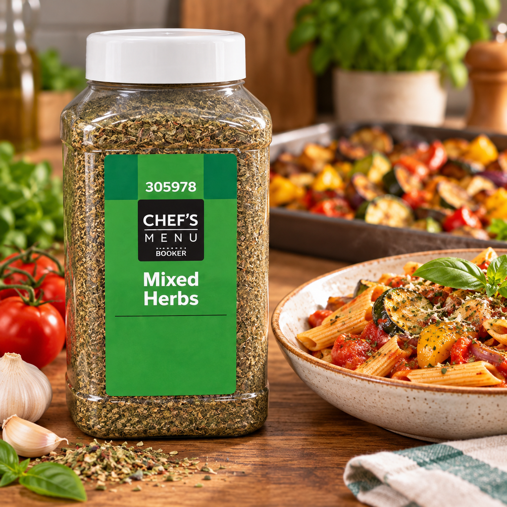 mixed herbs catering jar — serving inspiration