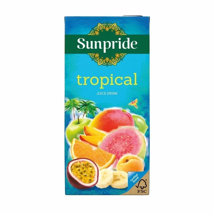 Sunpride Tropical Juice Drink 12 x 1L - Picture 2 of 3
