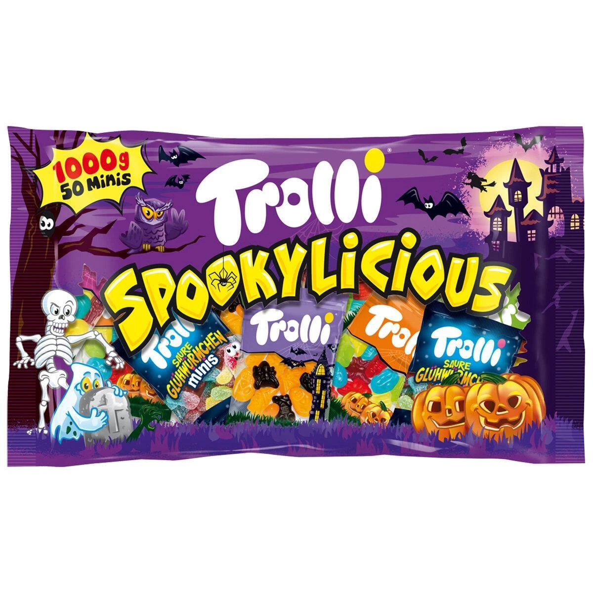Trolli Spookylicious Halloween fruit jellies 1kg branded pack
