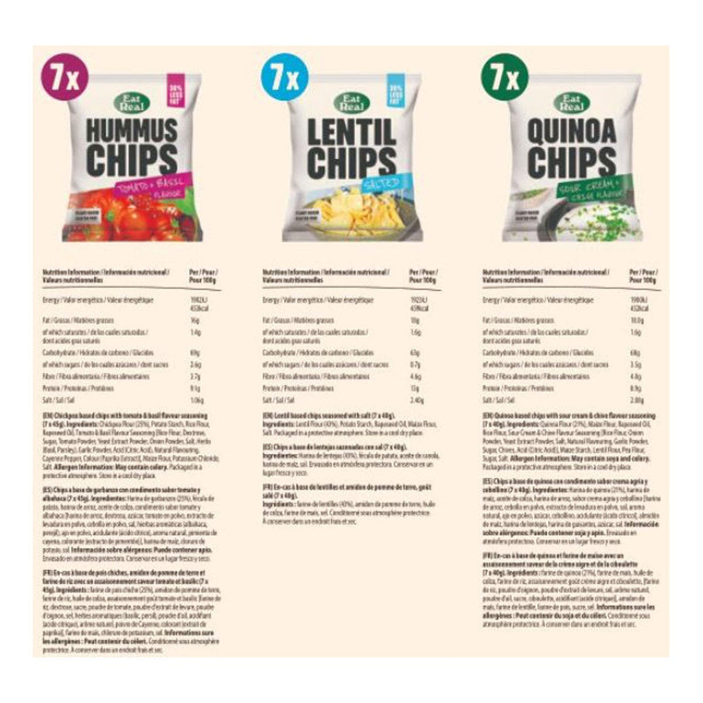 Eat Real Variety Box 21 x 40g