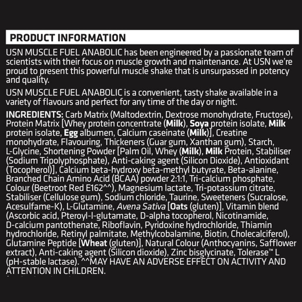 USN Muscle Fuel Anabolic Strawberry 2.2kg