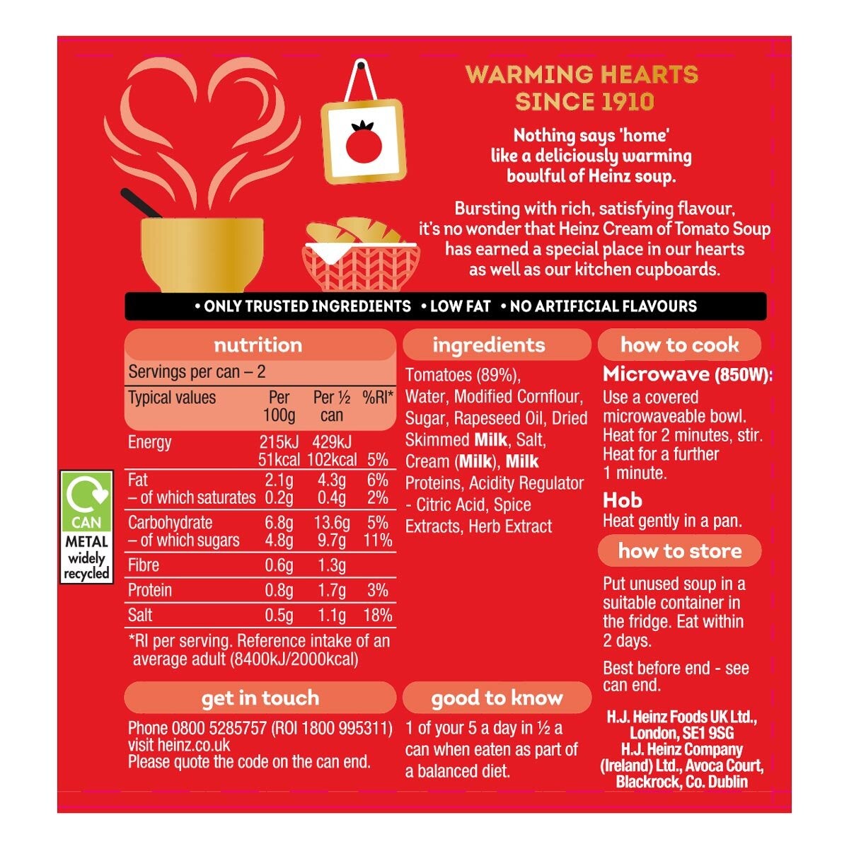 Heinz Cream of Tomato Soup 24 x 400g