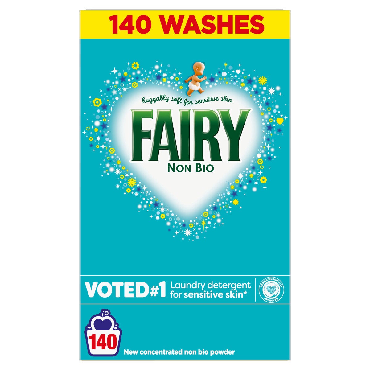 Fairy Non Bio Washing Powder 140 Washes 7kg