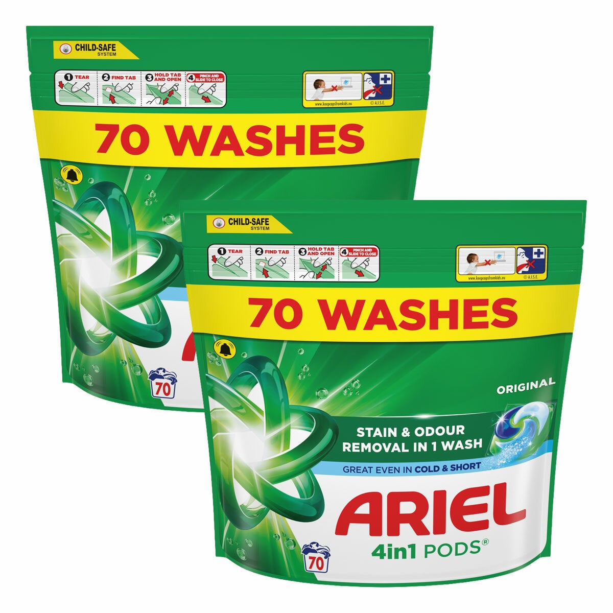 Ariel 4 in 1 Original Pods 140 Washes 2.67kg
